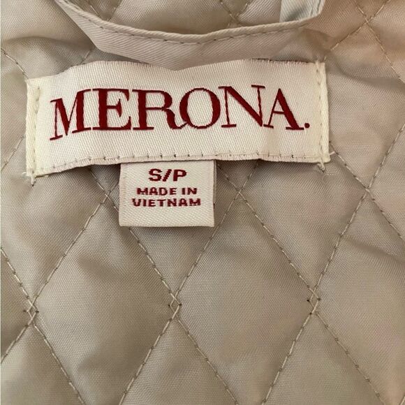 Merona S/P beige quilted jacket - Picture 5 of 5